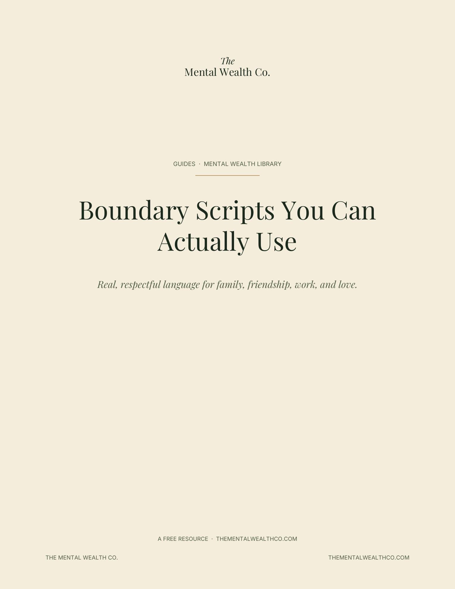 Boundary Scripts You Can Actually Use