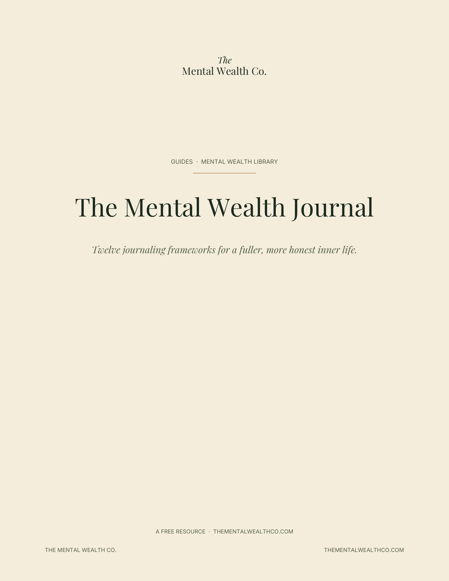 The Mental Wealth Journal